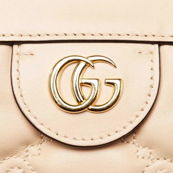 Gucci Beige GG Matelasse Leather Ophidia Small Shoulder Bag - Picture 7 of 12